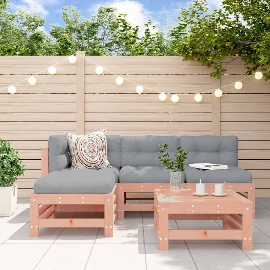 Set Mobilier Relaxare De Grădină, 5 Piese, Lemn Masiv Douglas