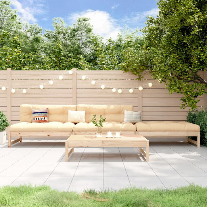Set Mobilier Relaxare Grădină, 4 Piese, Lemn Masiv Douglas