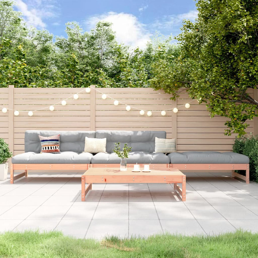Set Mobilier Relaxare Grădină, 4 Piese, Lemn Masiv Douglas