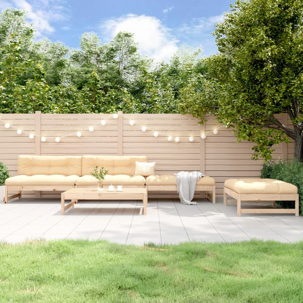 Set Mobilier Relaxare De Grădină, 5 Piese, Lemn Masiv Douglas