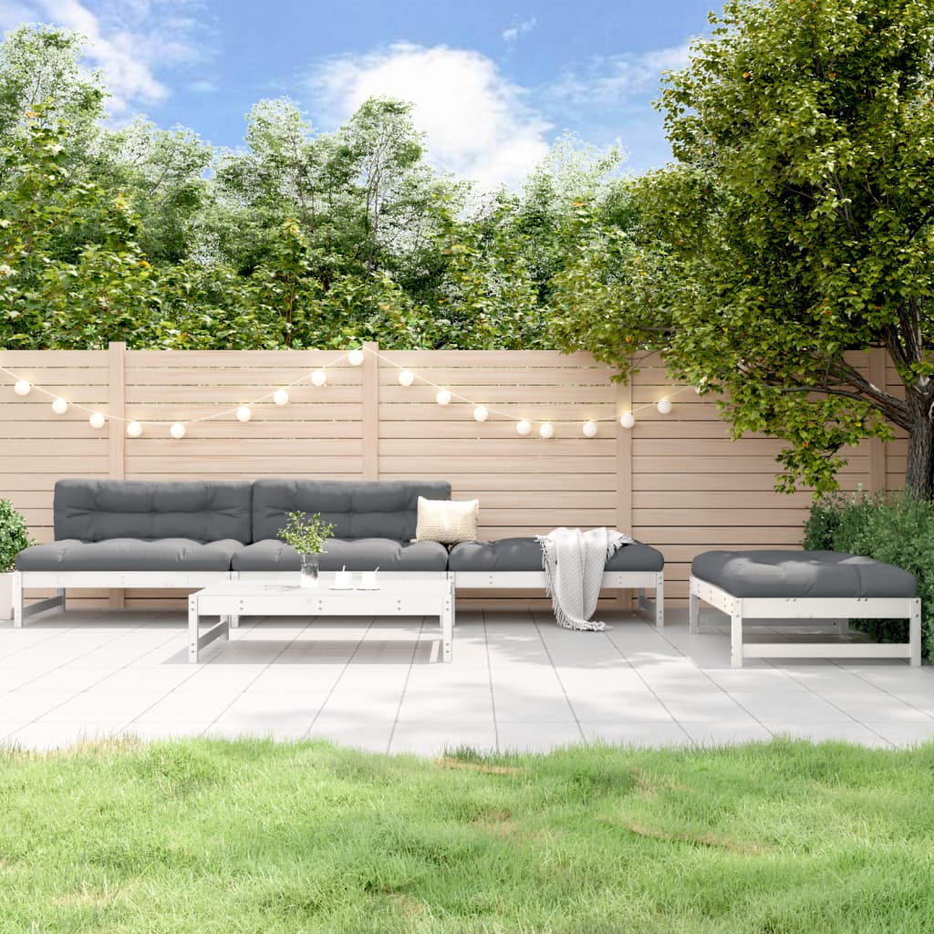 Set Mobilier Relaxare De Grădină, 5 Piese, Lemn Masiv Douglas
