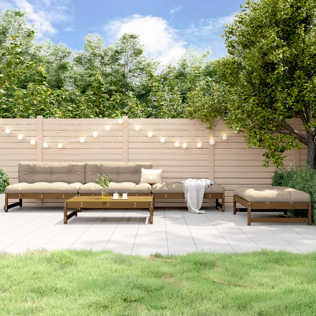 Set Mobilier Relaxare De Grădină, 5 Piese, Lemn Masiv Douglas