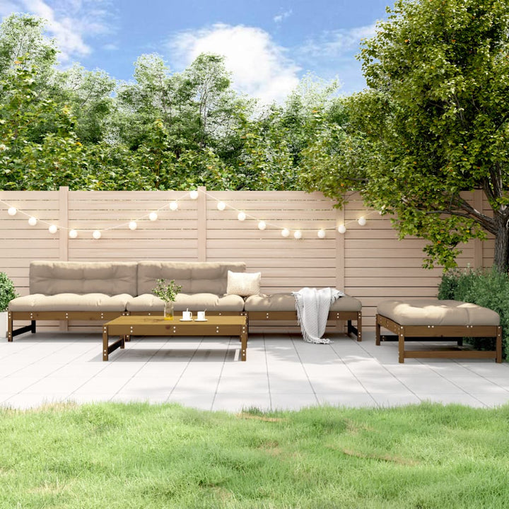 Set Mobilier Relaxare De Grădină, 5 Piese, Lemn Masiv Douglas