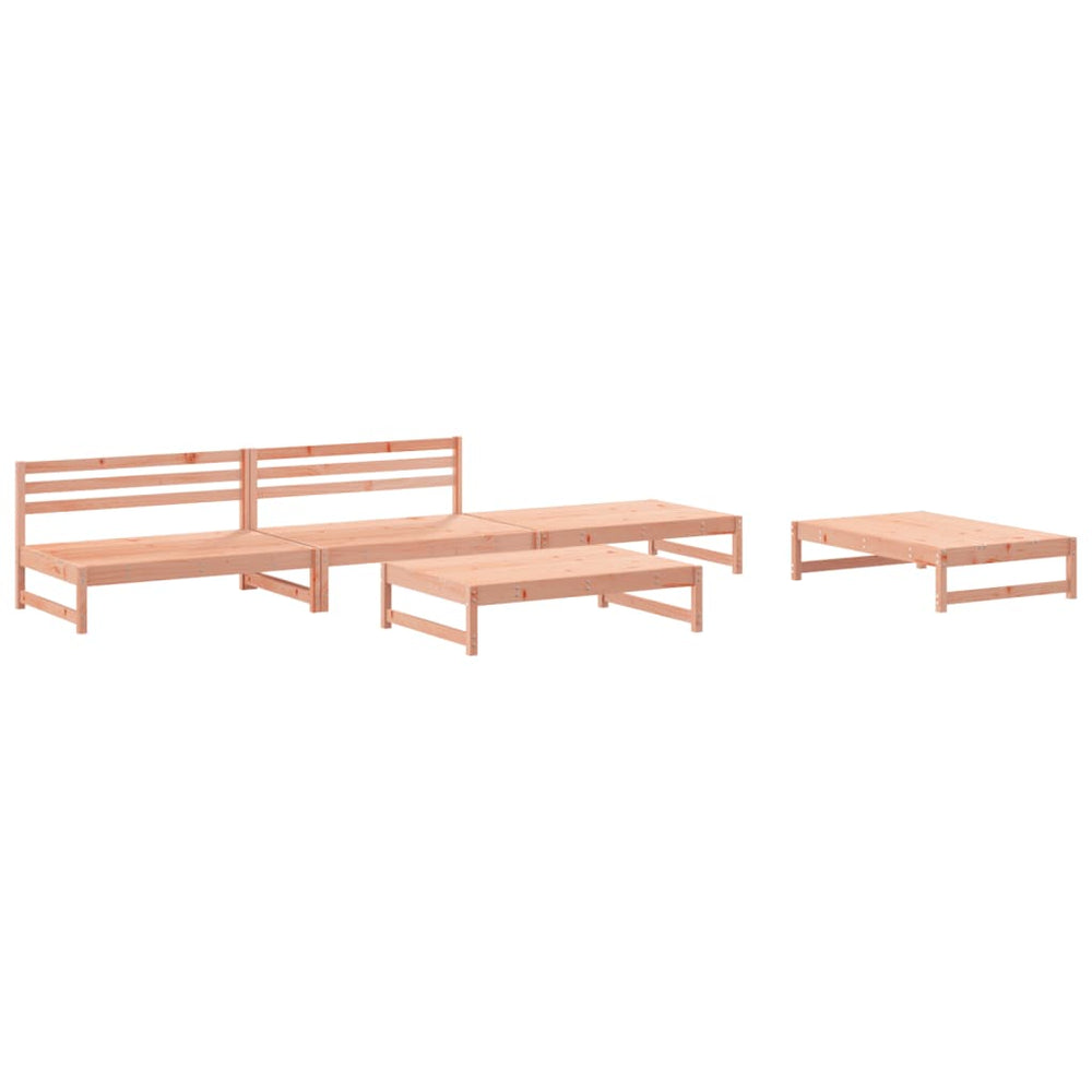 Set Mobilier Relaxare De Grădină, 5 Piese, Lemn Masiv Douglas