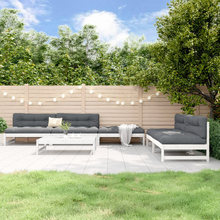 Set Mobilier Relaxare Grădină, 6 Piese, Lemn Masiv Douglas