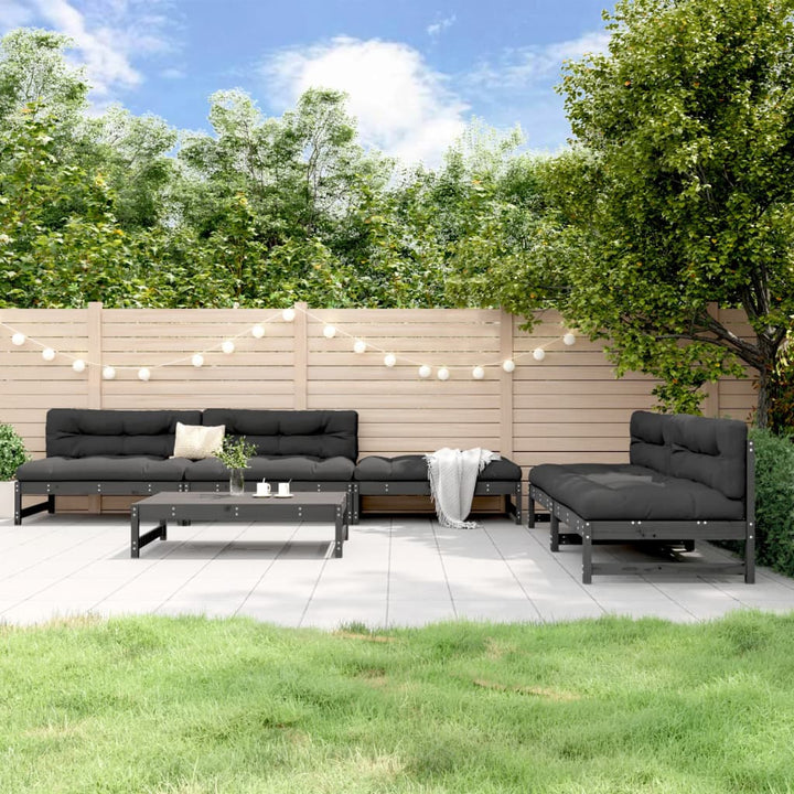Set Mobilier Relaxare Grădină, 6 Piese, Lemn Masiv Douglas
