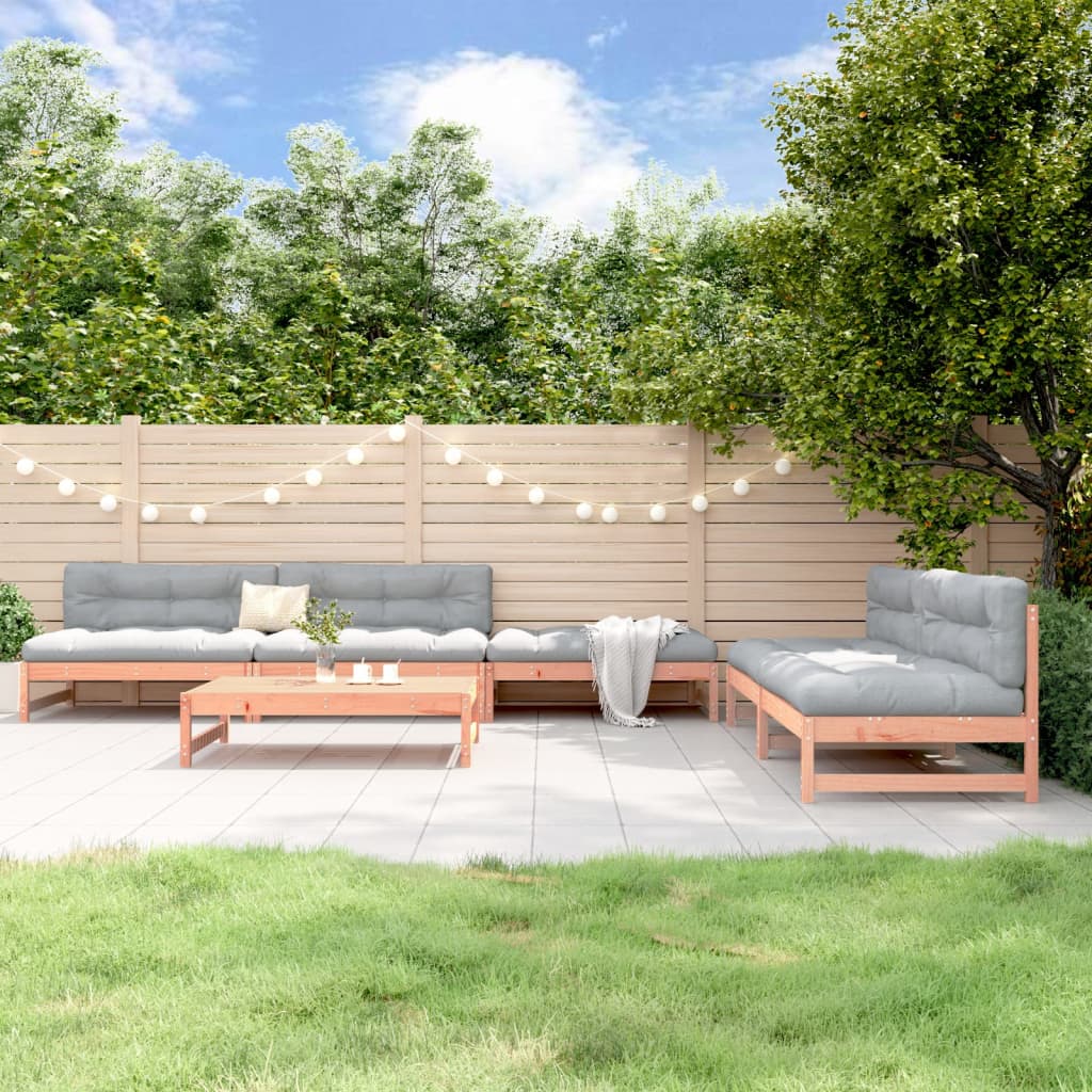 Set Mobilier Relaxare Grădină, 6 Piese, Lemn Masiv Douglas