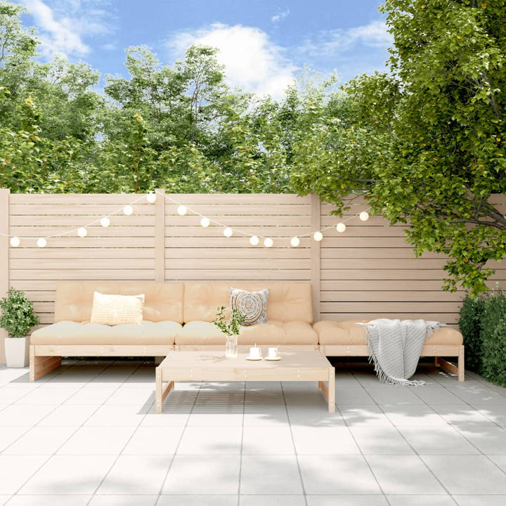 Set Mobilier Relaxare De Grădină, 4 Piese, Lemn De Pin Tratat