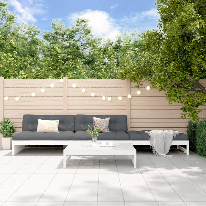 Set Mobilier Relaxare De Grădină, 4 Piese, Lemn De Pin Tratat