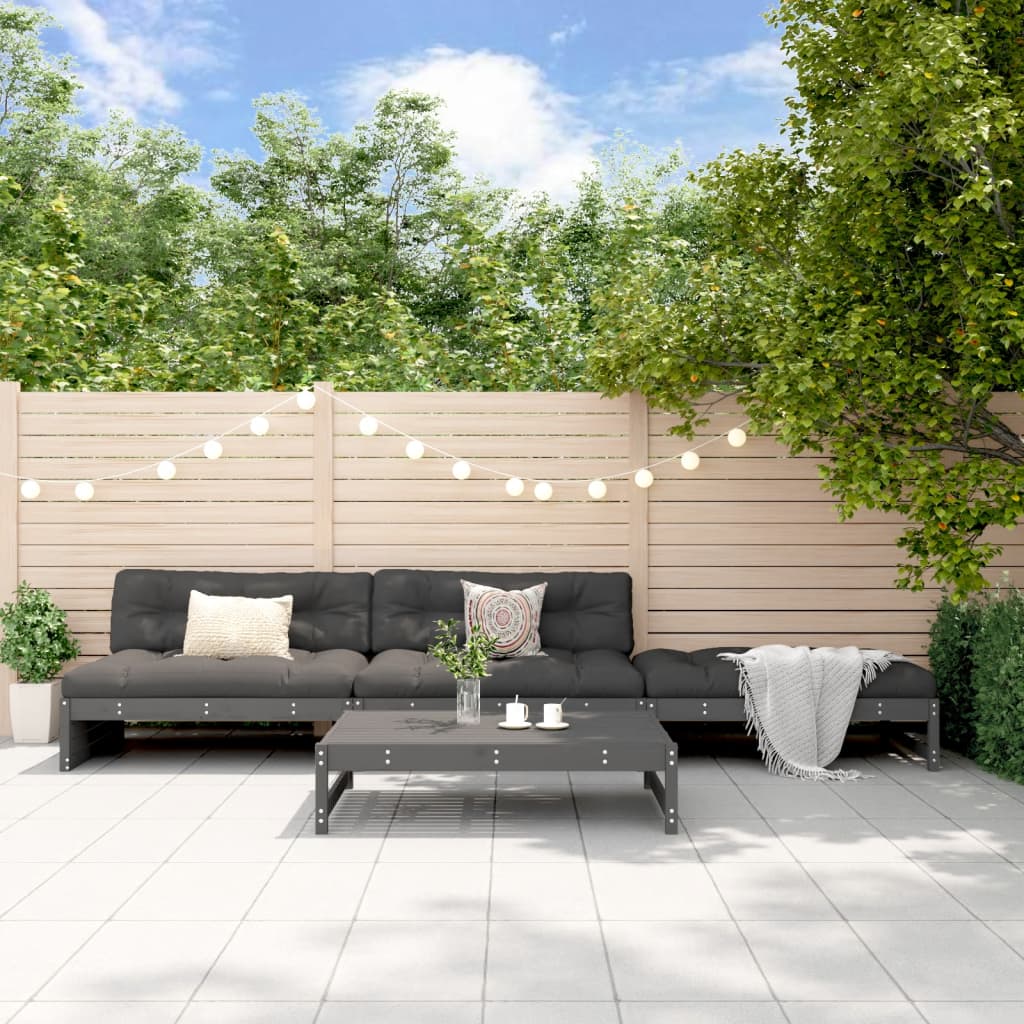 Set Mobilier Relaxare De Grădină, 4 Piese, Lemn De Pin Tratat