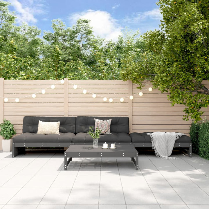 Set Mobilier Relaxare De Grădină, 4 Piese, Lemn De Pin Tratat