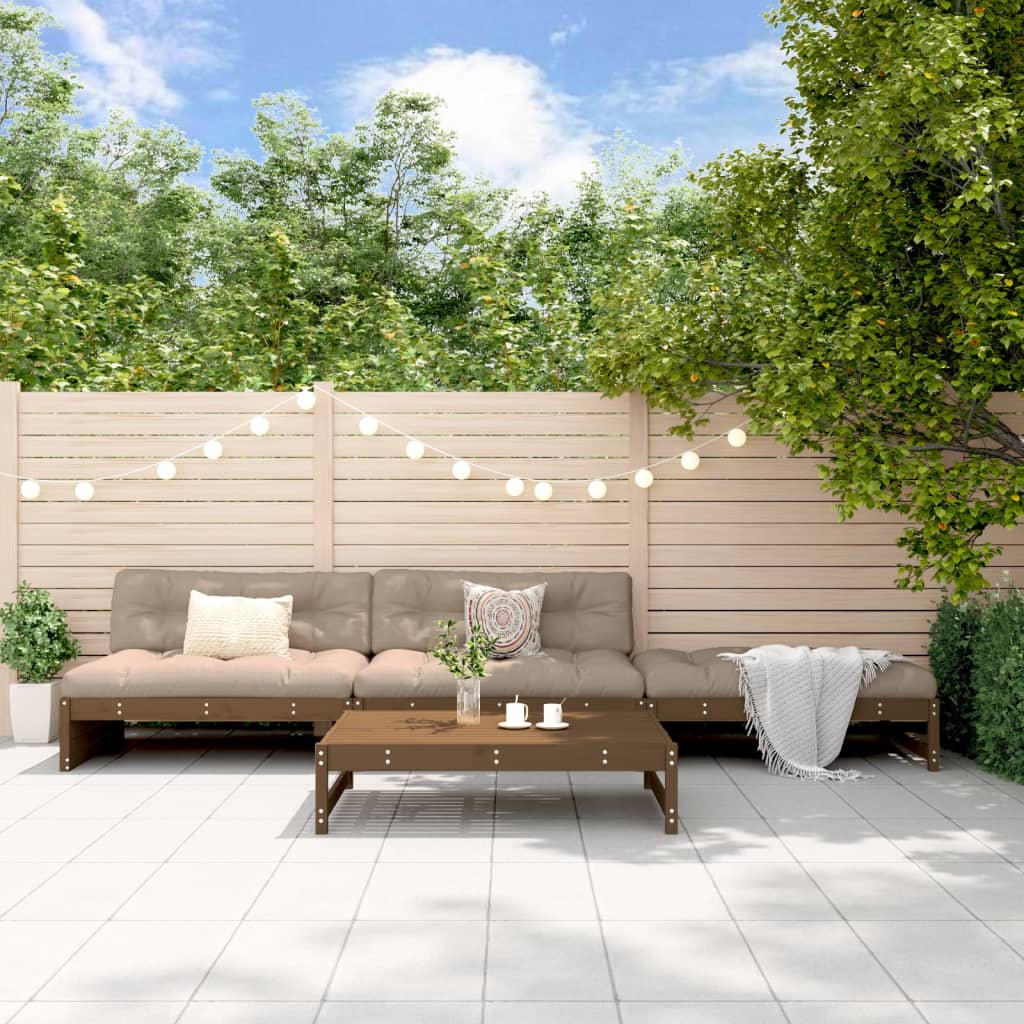 Set Mobilier Relaxare De Grădină, 4 Piese, Lemn De Pin Tratat