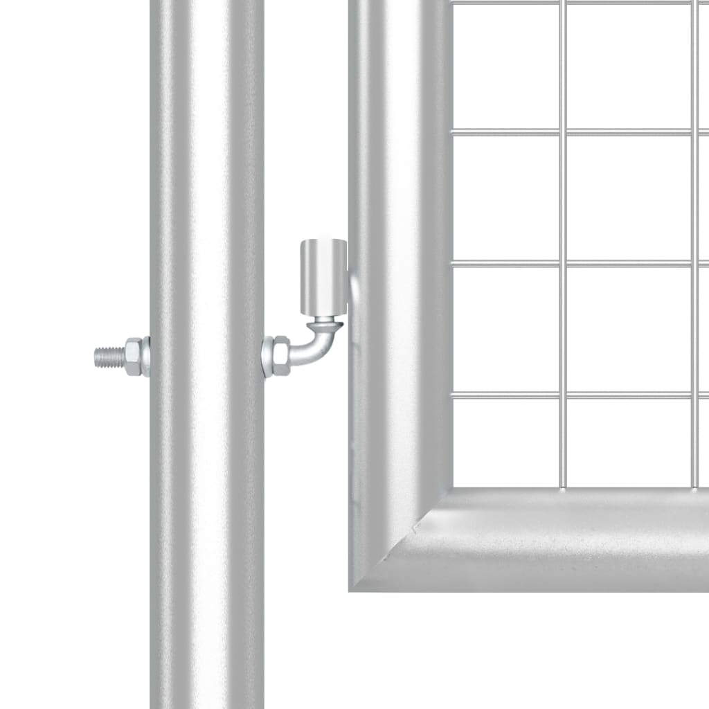 Poartă De Grădină Din Plasă Argintie 300X175 Cm Oțel Galvanizat