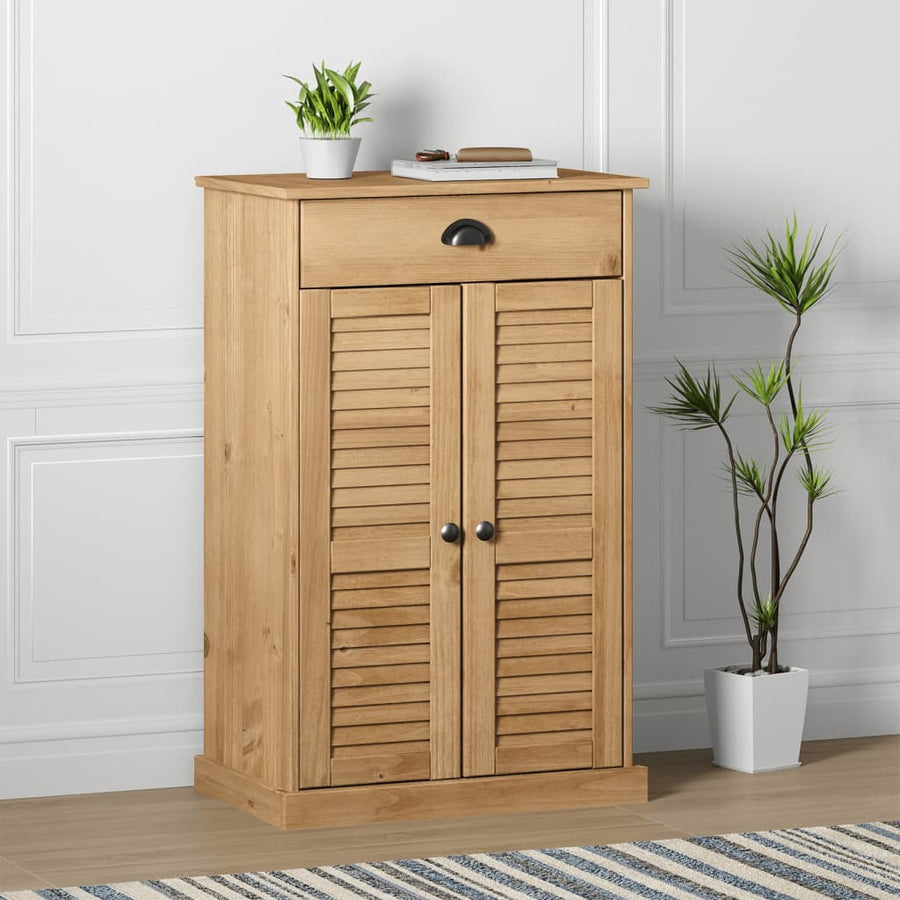 Dulap De Pantofi Vigo, 60X35X96 Cm, Lemn Masiv De Pin