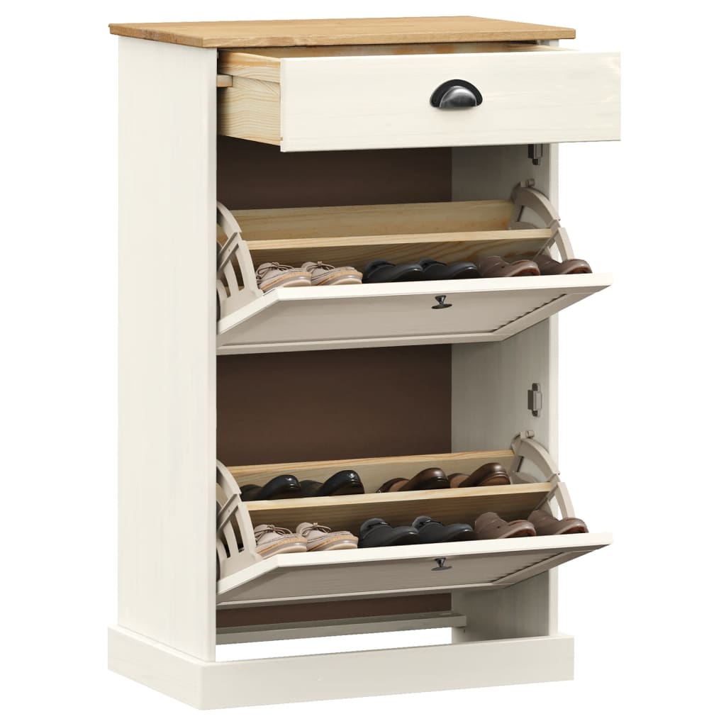 Dulap De Pantofi Vigo, 60X35X96 Cm, , Lemn Masiv De Pin