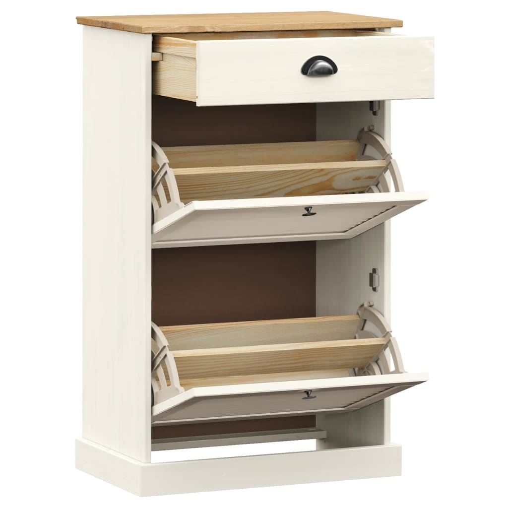 Dulap De Pantofi Vigo, 60X35X96 Cm, , Lemn Masiv De Pin