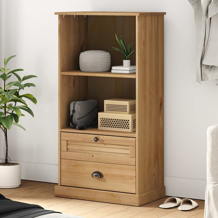 Bibliotecă Vigo, , 60X35X114,5 Cm, Lemn Masiv De Pin