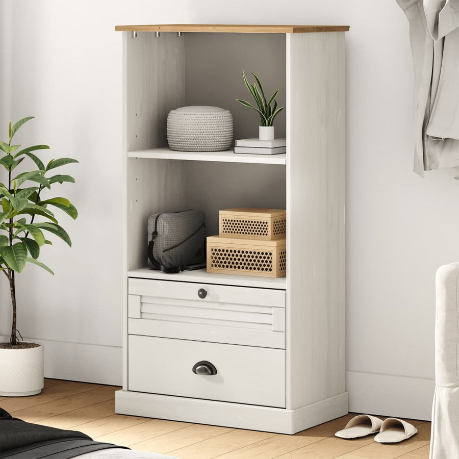 Bibliotecă Vigo, , 60X35X114,5 Cm, Lemn Masiv De Pin
