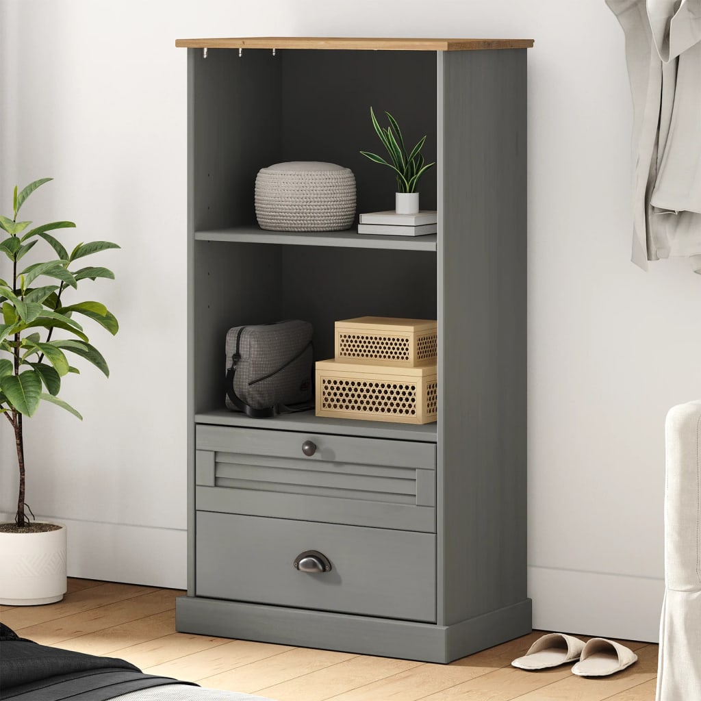 Bibliotecă Vigo, , 60X35X114,5 Cm, Lemn Masiv De Pin