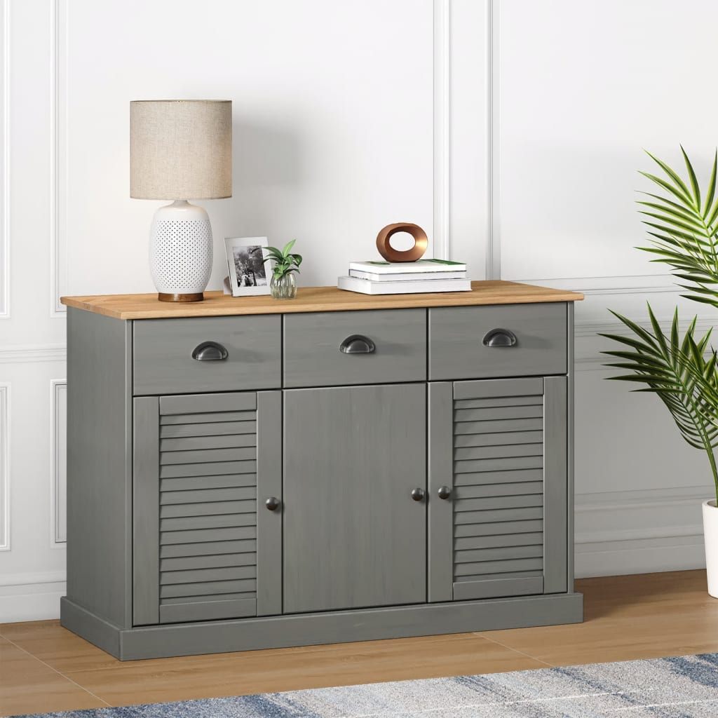 Servantă Cu Sertare Vigo, , 113X40X75 Cm, Lemn Masiv De Pin