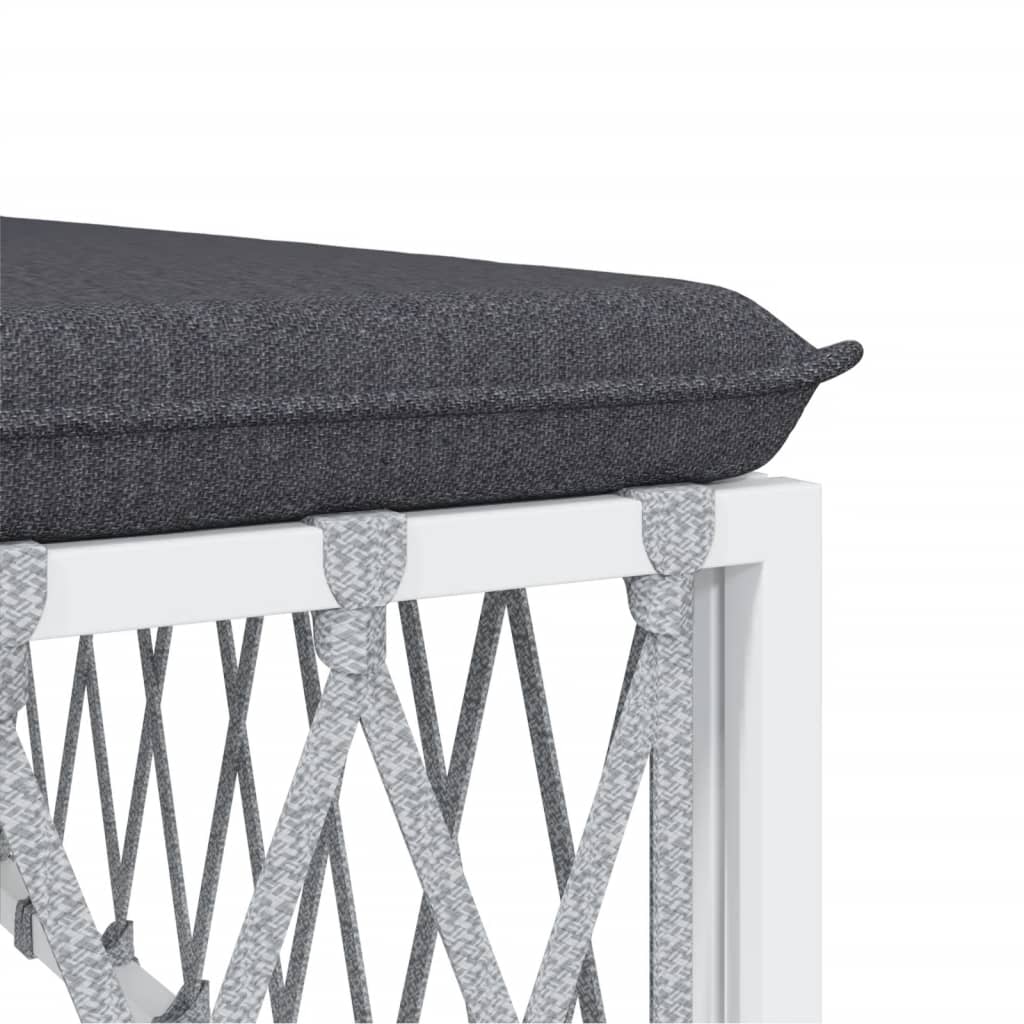 Set Mobilier De Grădină Cu Perne, 9 Piese, , Oțel