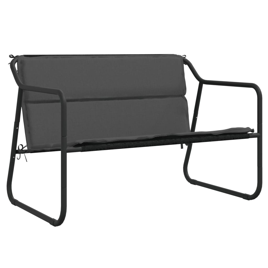 Set Mobilier De Grădină, Cu Perne, Antracit, 4 Piese, Oțel