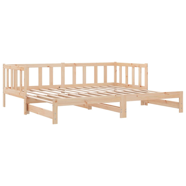 Pat De Zi Extensibil, 2X(90X200) Cm, Lemn Masiv De Pin