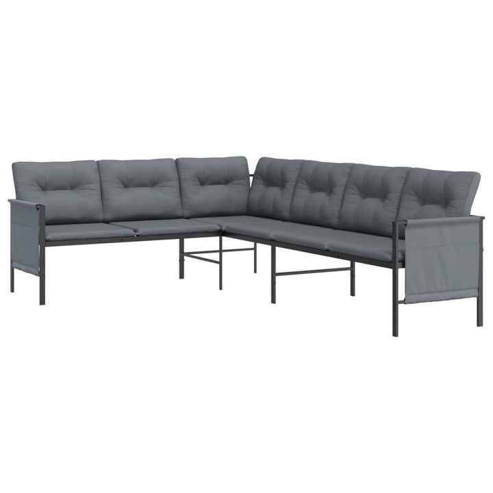 Set Mobilier De Grădină, Antracit, 2 Piese, Oțel