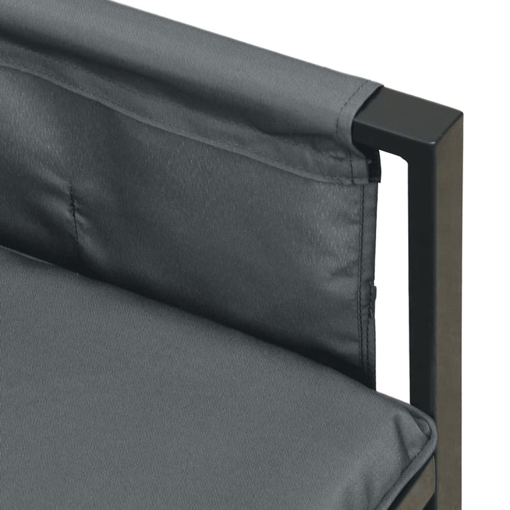 Set Mobilier De Grădină, Antracit, 2 Piese, Oțel