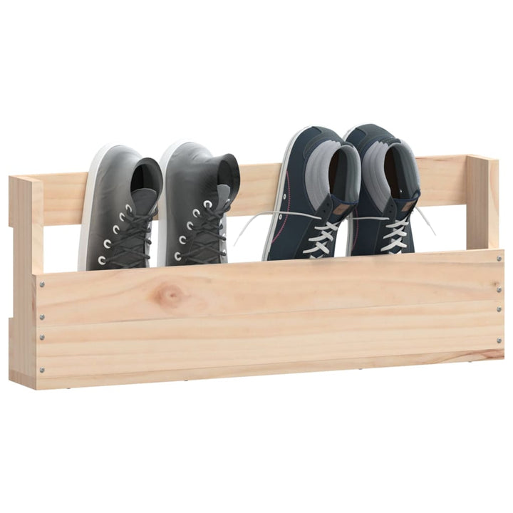 Pantofare De Perete, 2 Buc., 59X9X23 Cm, Lemn Masiv Pin