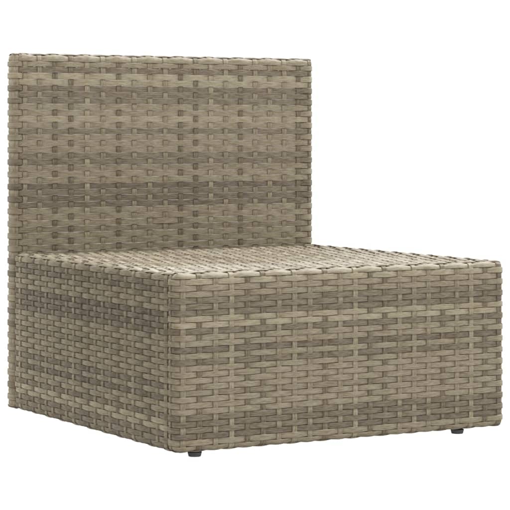 Set Mobilier De Grădină Cu Perne, 7 Piese, Gri, Poliratan