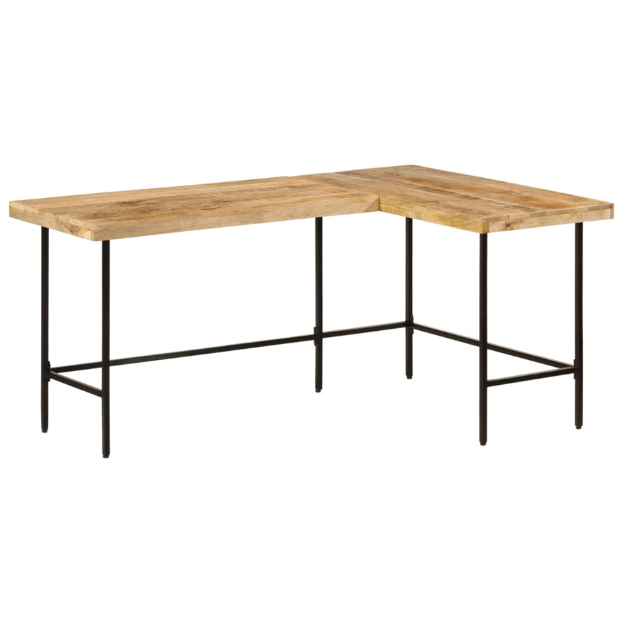 Birou 165X110X77 Cm Din Lemn Masiv De Mango Și Fier