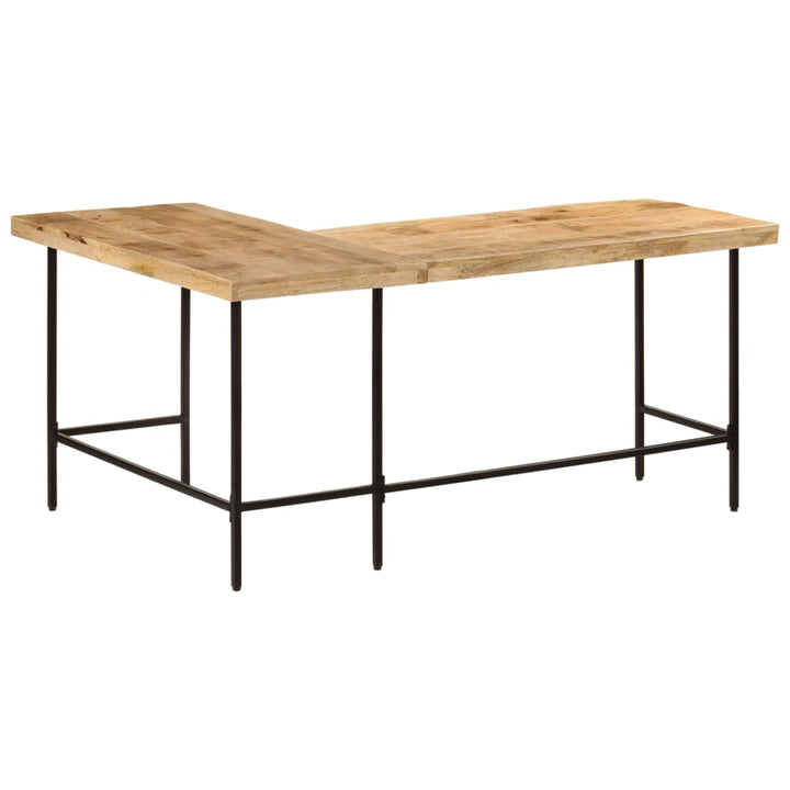 Birou 165X110X77 Cm Din Lemn Masiv De Mango Și Fier