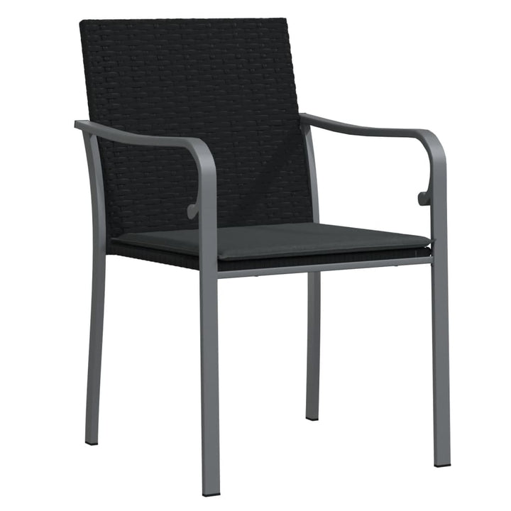 Set Mobilier De Grădină Cu Perne, 5 Piese, Poliratan Și Oțel