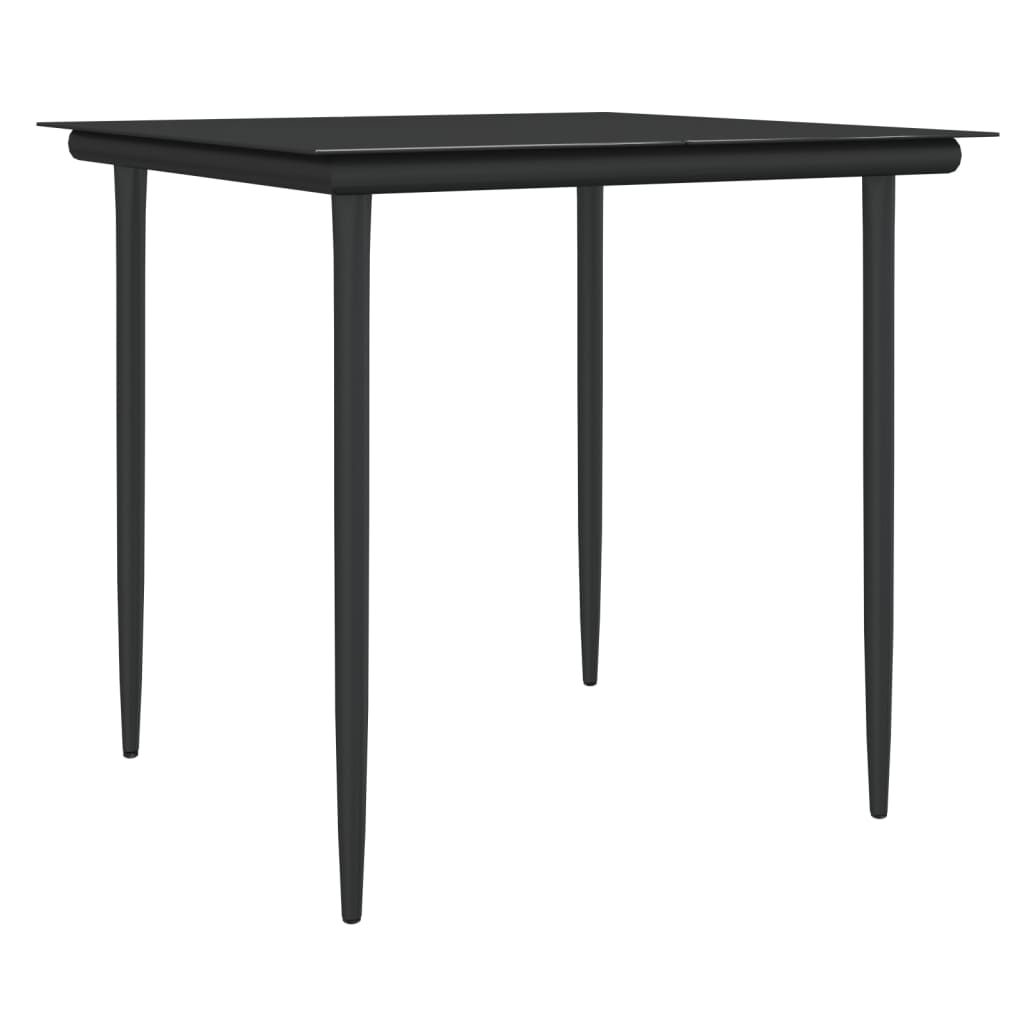 Set Mobilier De Grădină Cu Perne, 5 Piese, Poliratan Și Oțel