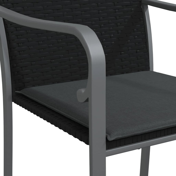 Set Mobilier De Grădină Cu Perne, 5 Piese, Poliratan Și Oțel