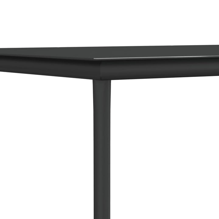 Set Mobilier Grădină Cu Perne, 5 Piese, Negru, Poliratan & Oțel