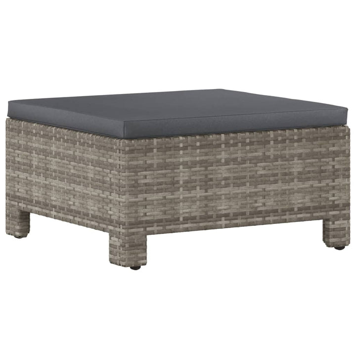 Set Mobilier De Grădină Cu Perne, 6 Piese, Gri, Poliratan