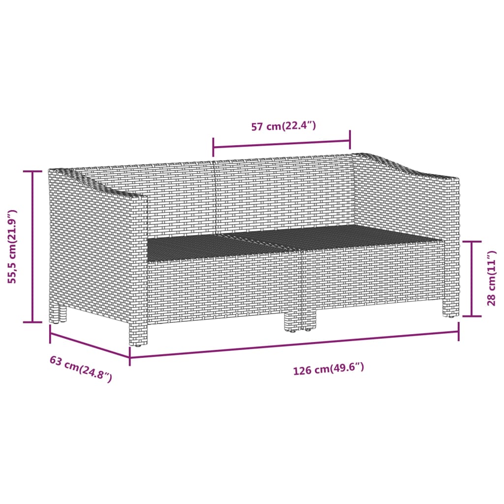 Set Mobilier De Grădină Cu Perne, 7 Piese, Gri, Poliratan