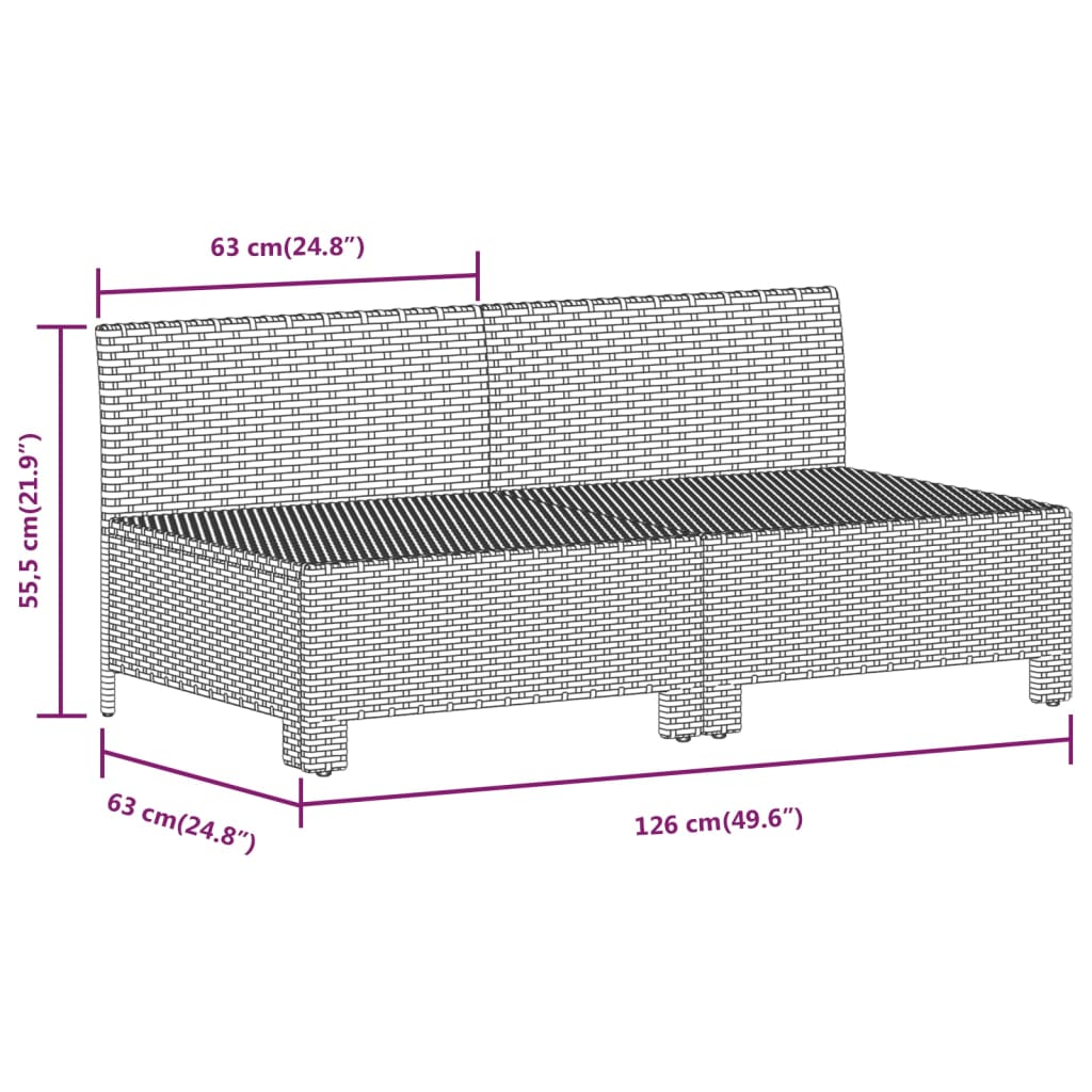 Set Mobilier De Grădină Cu Perne, 10 Piese, Gri, Poliratan