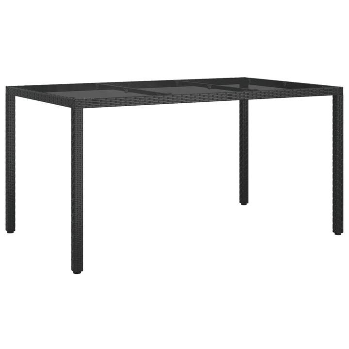 Set Mobilier De Grădină Cu Perne, 5 Piese, Negru, Poliratan