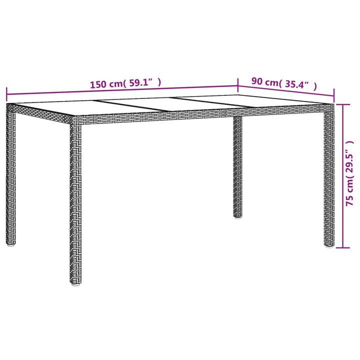 Set Mobilier De Grădină Cu Perne, 5 Piese, Negru, Poliratan