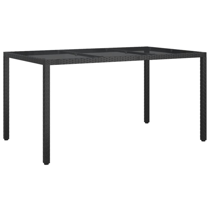 Set Mobilier De Grădină Cu Perne, 5 Piese, Negru, Poliratan