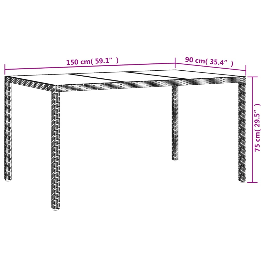 Set Mobilier De Grădină Cu Perne, 5 Piese, Negru, Poliratan