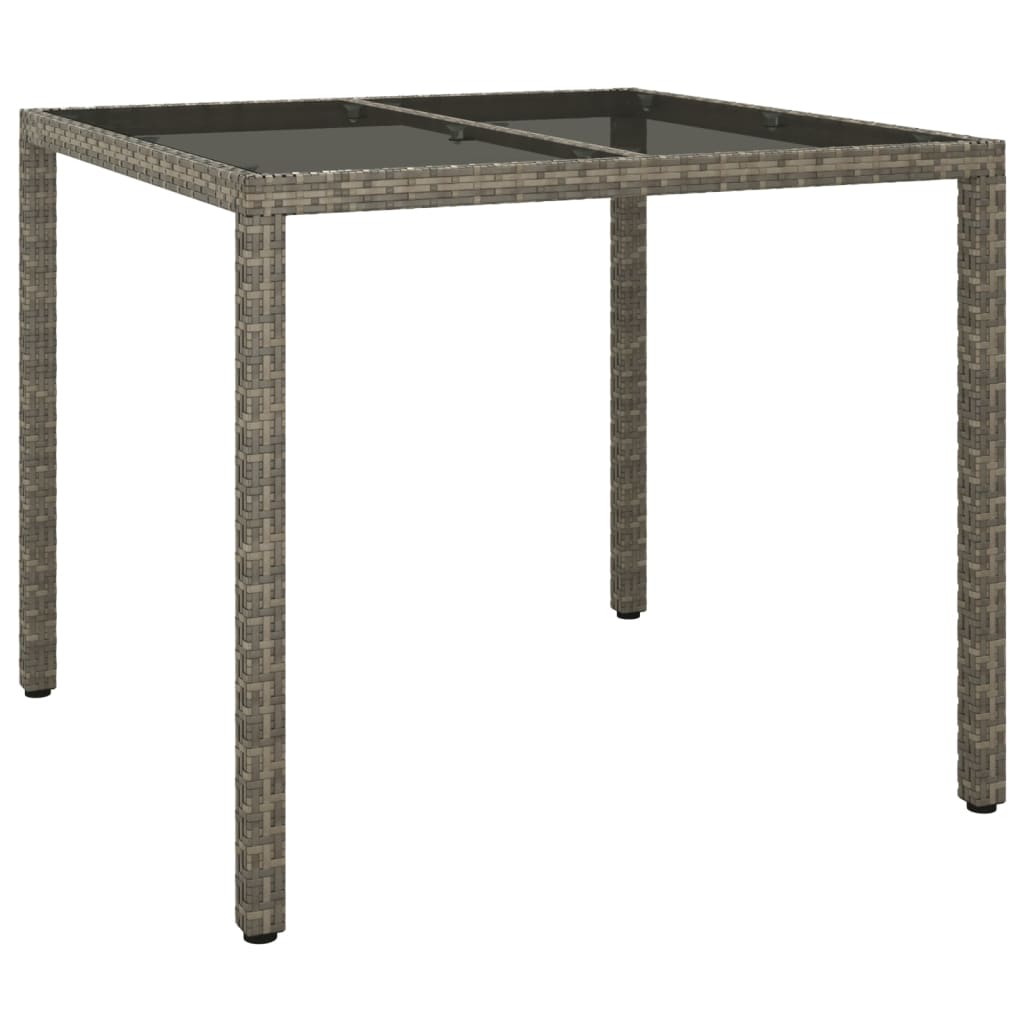 Set Mobilier De Grădină Cu Perne, 3 Piese, Gri, Poliratan