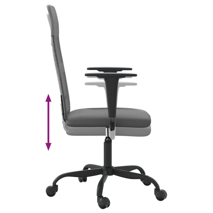 Scaun Birou Reglabil În Înălțime, , Piele Artificială/Plasă