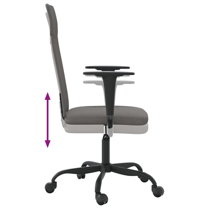 Scaun De Birou Reglabil În Înălțime, , Textil