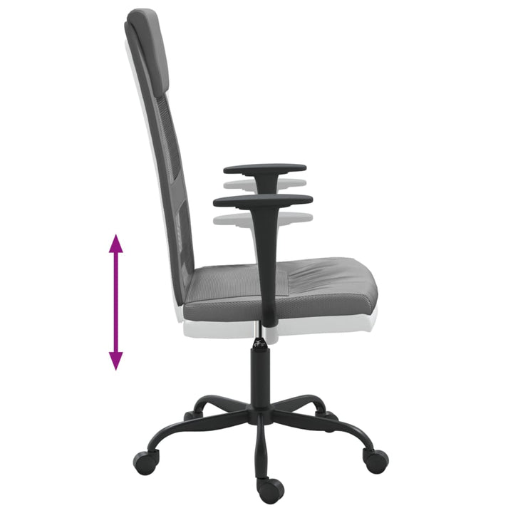 Scaun Birou Reglabil În Înălțime, , Piele Artificială/Plasă