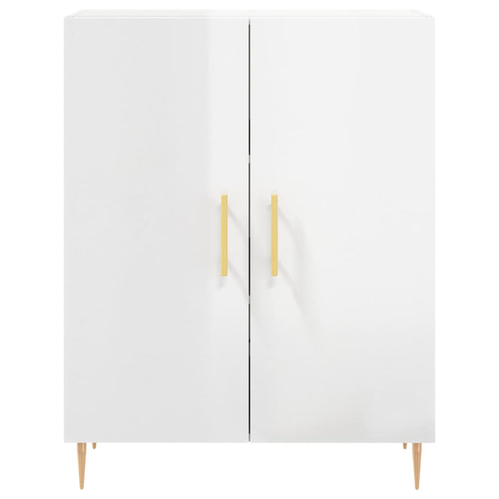 Dulap, Alb Extralucios, 69,5X34X90 Cm, Lemn Compozit