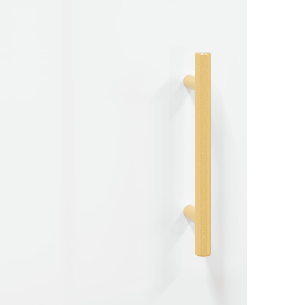 Dulap, Alb Extralucios, 69,5X34X90 Cm, Lemn Compozit